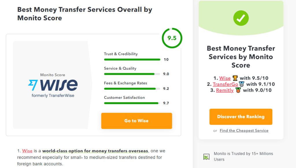 Best Money Transfer Service