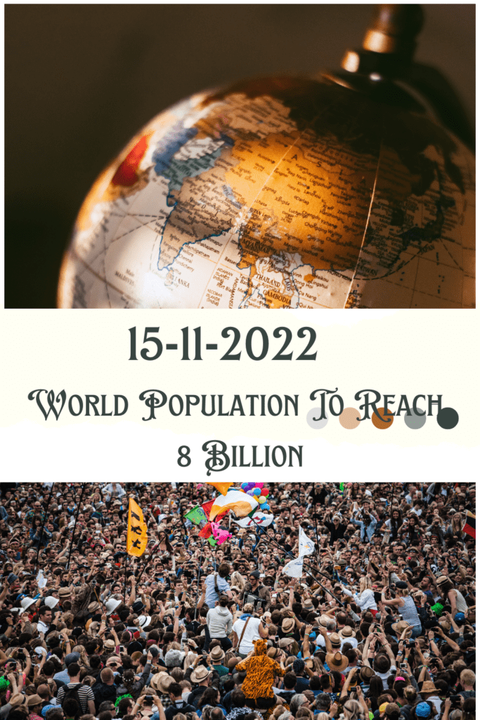 World Population to reach Eight Billion on 15th November 2022