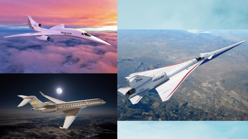 Supersonic Jets from Aerion, Bombardier & Lockheed Martin