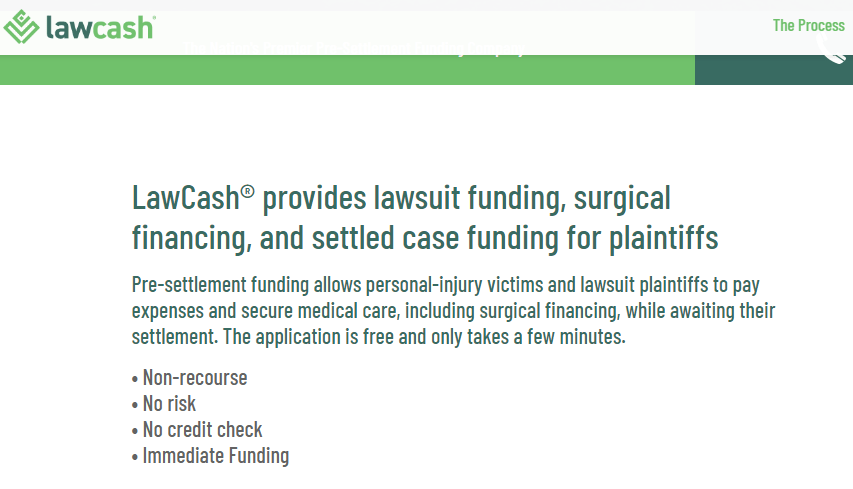 LawCash Litigation Finance for injury victims