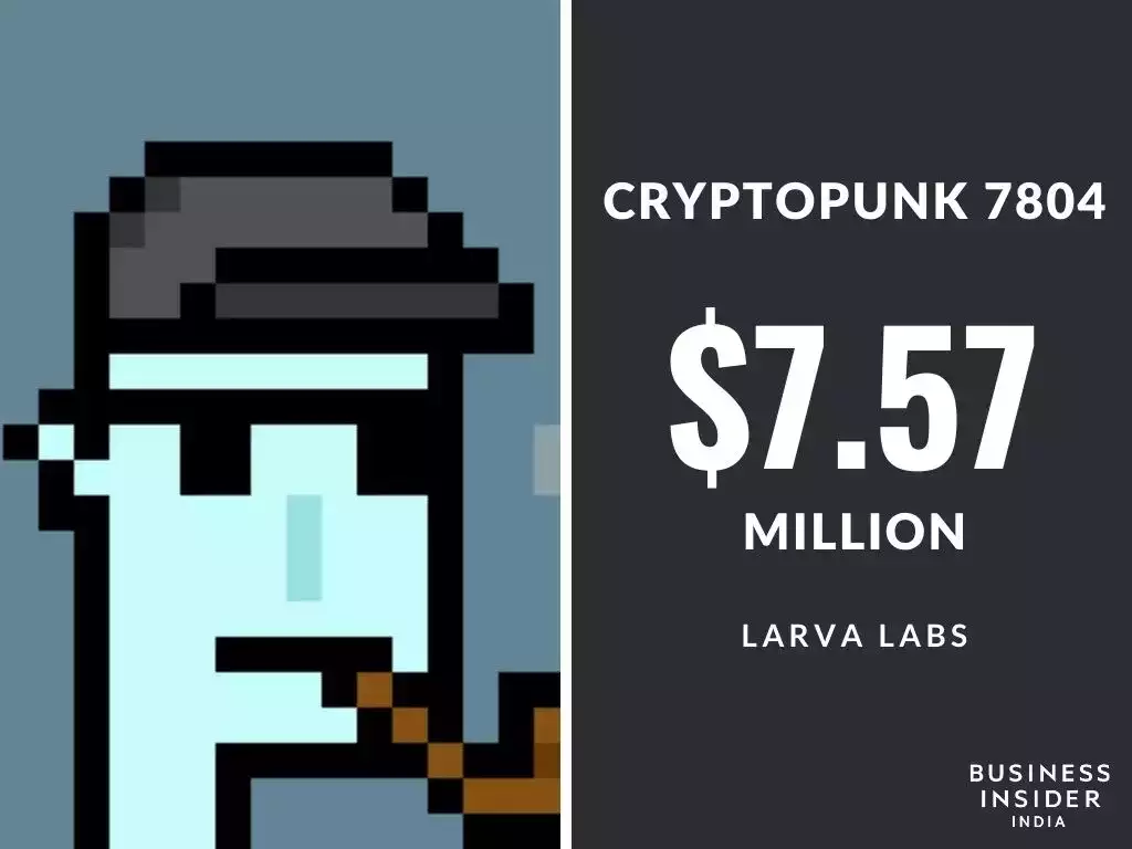 CryptoPunk #7804 Image Credit: Business Insider India