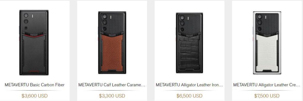 Vertu Metavertu Web3 Phone Models