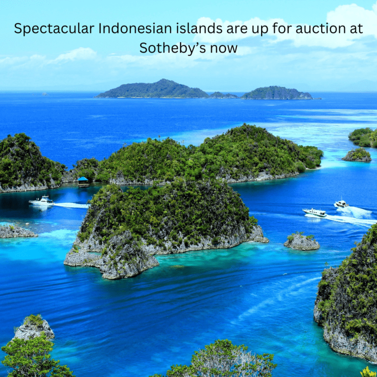 Spectacular Indonesian islands are up for auction at Sotheby’s now