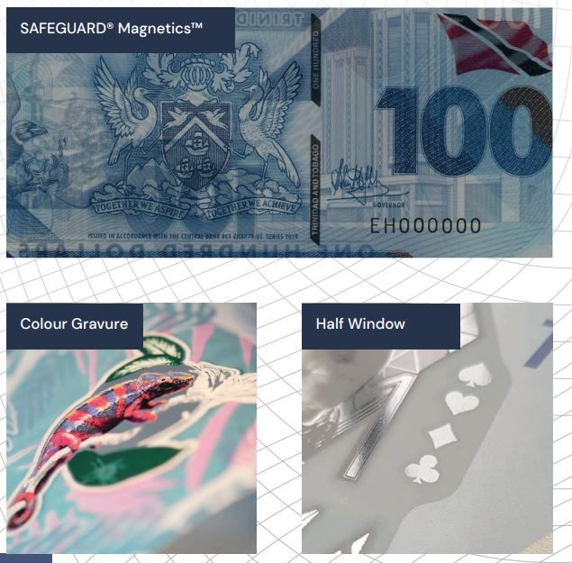 Security Features on De La Rue Currency Notes