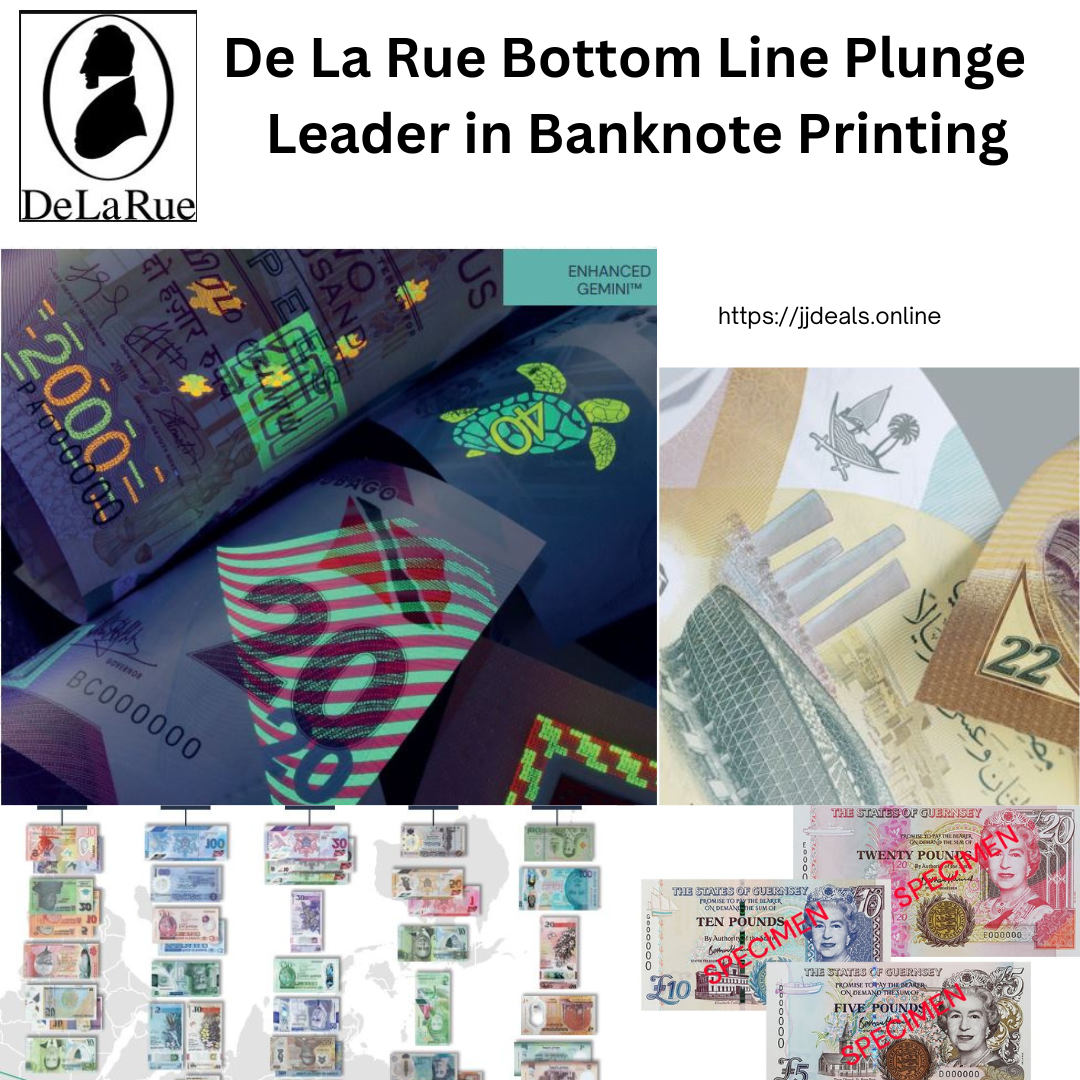 De La Rue Bottom line Plunge