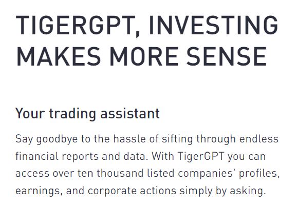 Tiger GPT Trading Assistant