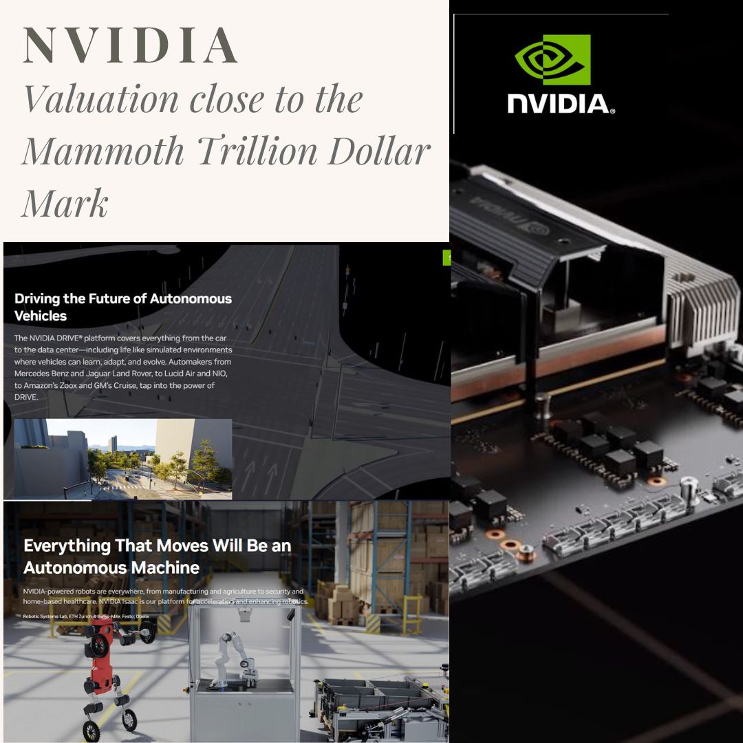 Nvidia Valuation close to the Mammoth Trillion Dollar Mark