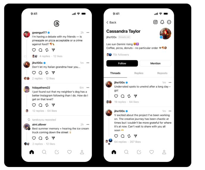 Messages on Threads Image Credit: Meta