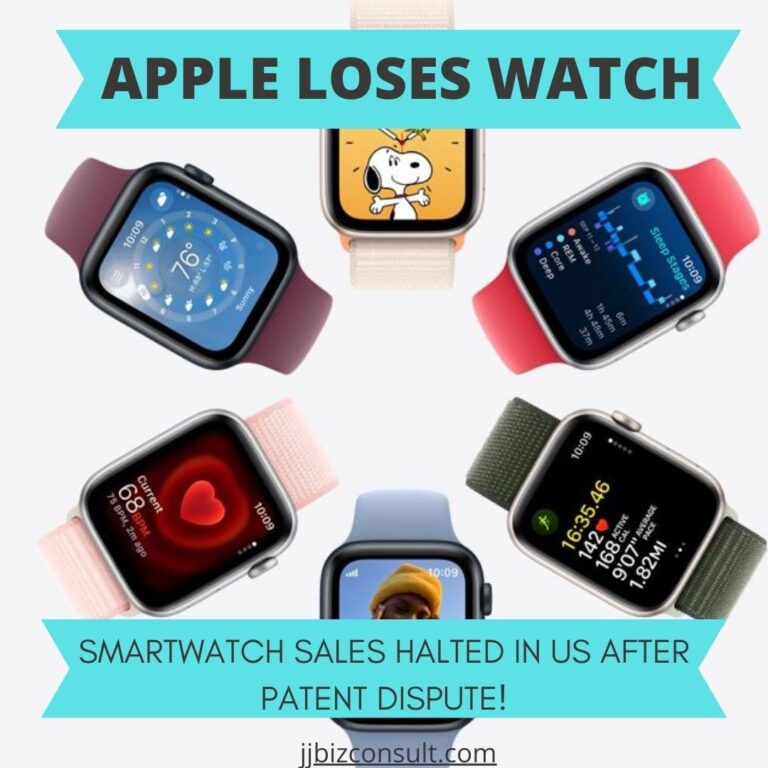 Apple Smartwatch Sales Halted in US After Patent Dispute!