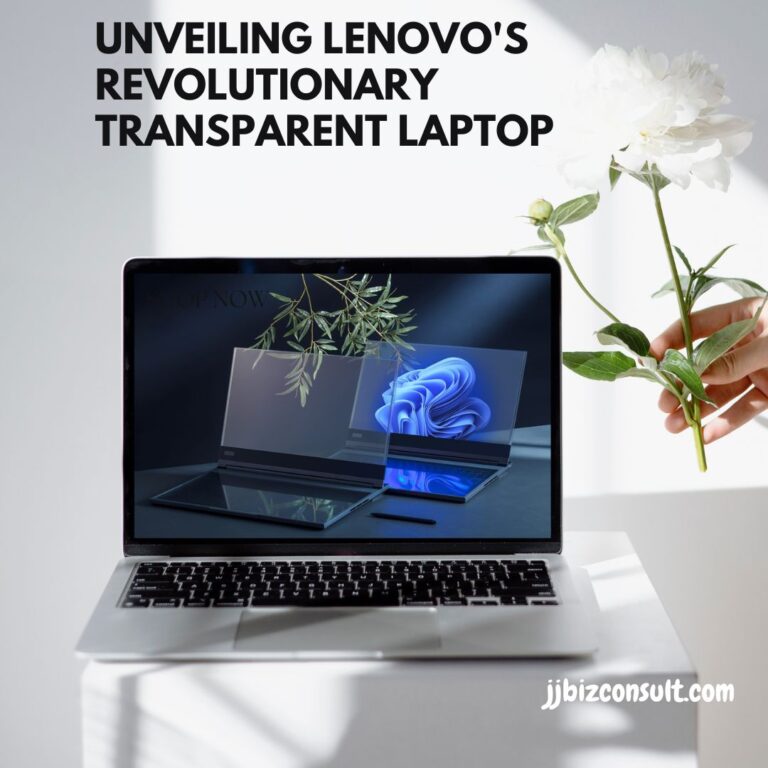 Unveiling Lenovo's Revolutionary Transparent Laptop: A Glimpse into the Future of AI Integration