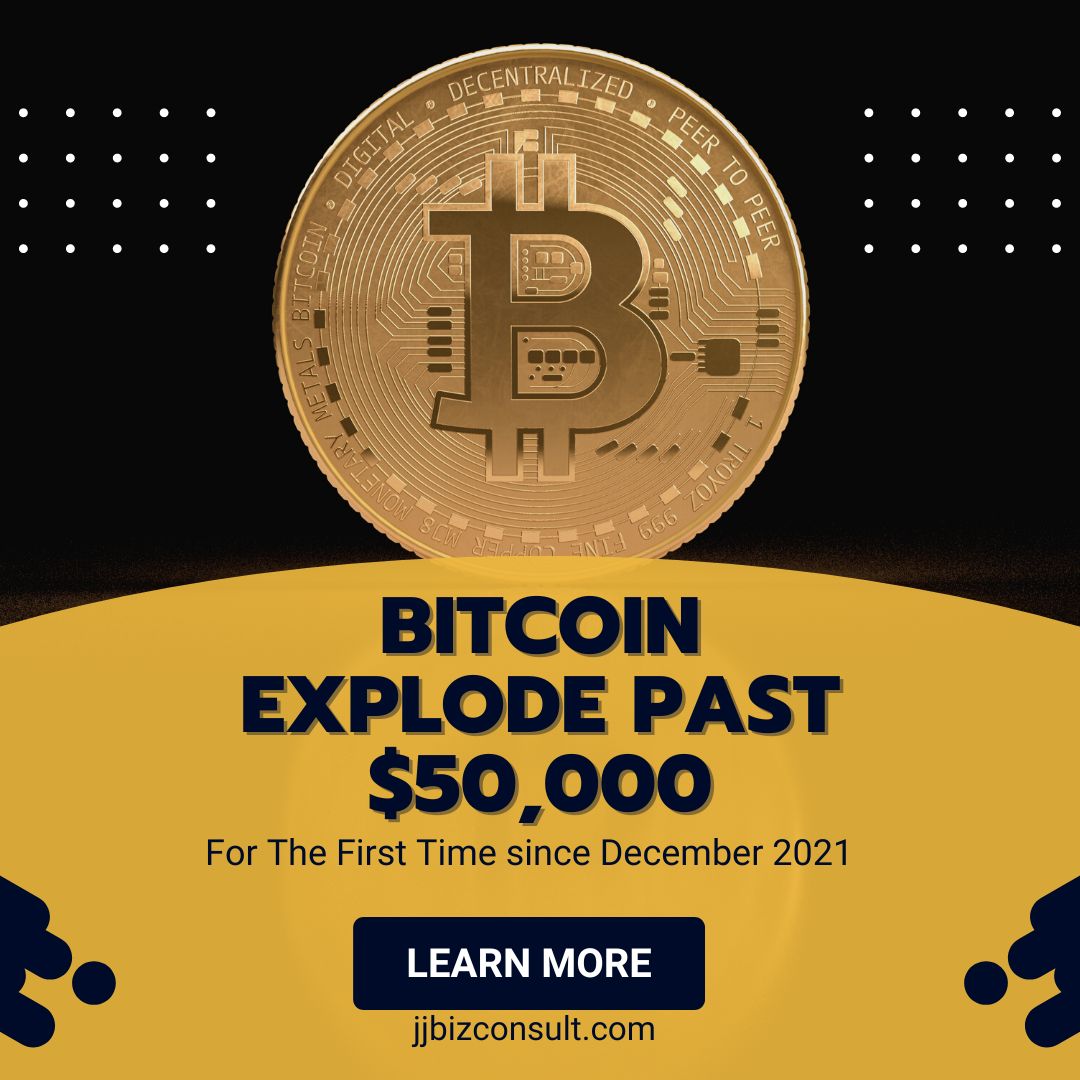 Bitcoin Price Predictions: Explode Past $50,000 For The First Time since December 2021